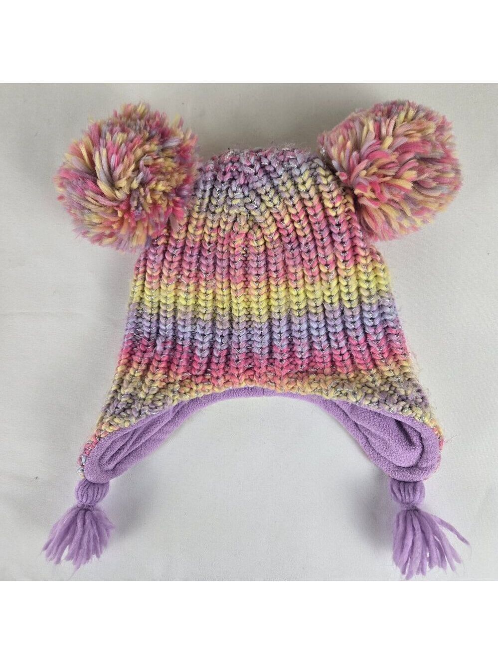The Children's Place Size S/P 12-24 Mths Rainbow Space Dye Knit Beanie Hat
